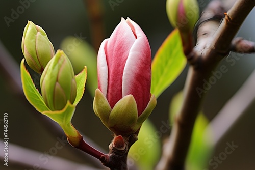 Magnolia bud just about to burst open