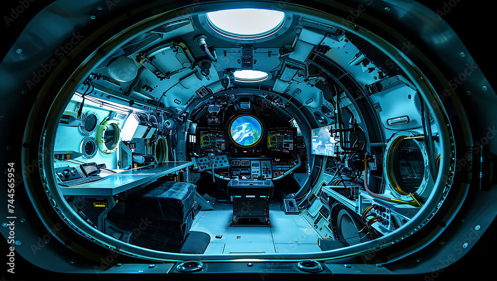 the interior of a spacecraft or spacecraft inside in the interior of a spacecraft or spacecraft inside in