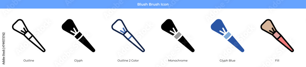 Blush Brush Icon Blush Brush Icon