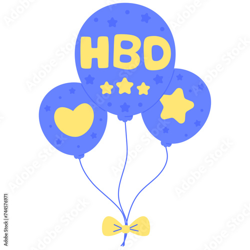HBD balloons