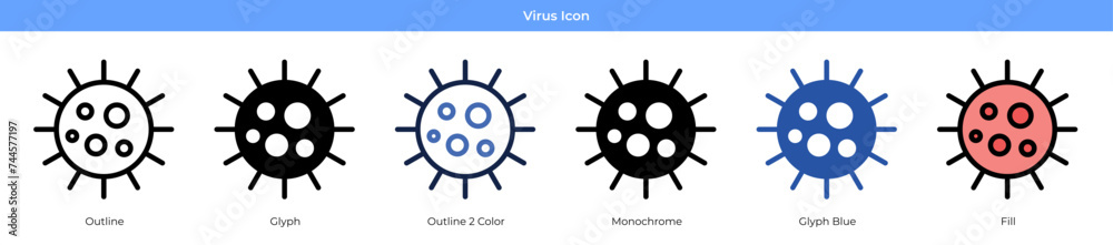 Obraz premium Virus Icon