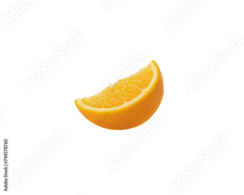 Orange slice isolated on white background Clipping Path