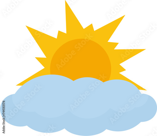 partly sunny weather clipart