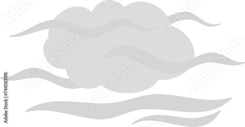 windy weather clipart