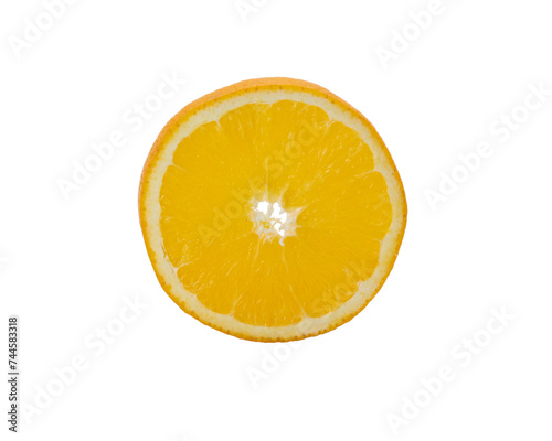 Orange slice isolated on white background Clipping Path