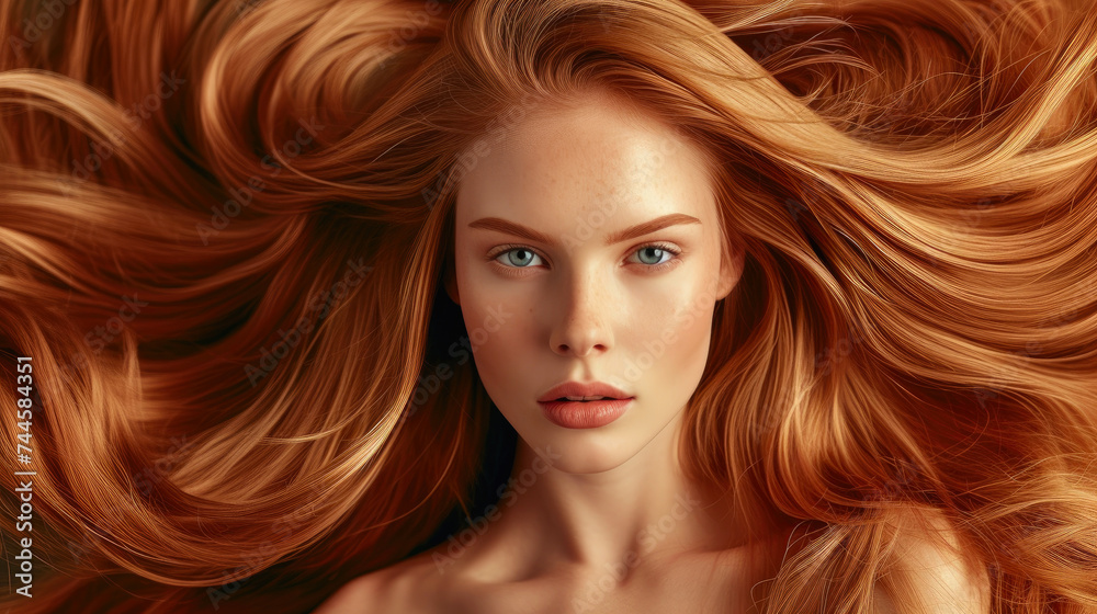 Mesmerizing Tones: Wavy Hair Charm Mesmerizing Tones: Wavy Hair Charm