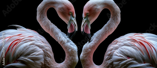 flamingo in the water