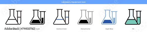 Laboratory Equipment Icon Set