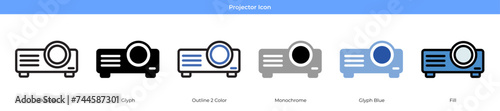 Projector Icon Set