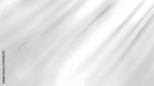 Minimalist White Background with Streak of Light and Silver Effect