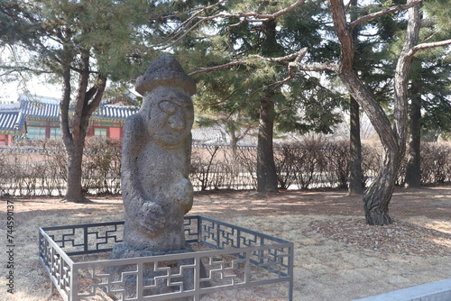 Canvas Print jangseung, Gyeongbokgung Palace