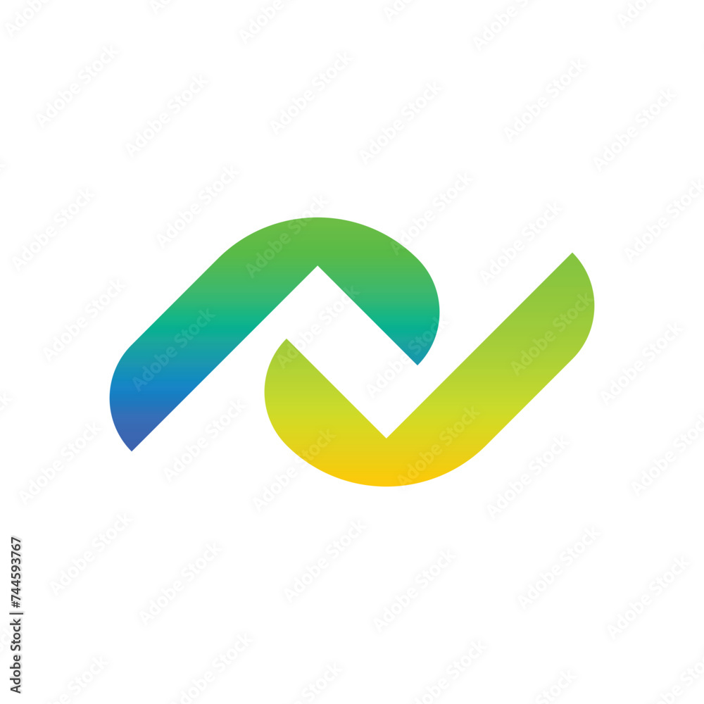 two arrow logo icon vector illustration eps