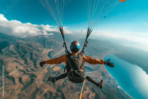 Suspended Splendor: Up-Close Parachuting Thrills