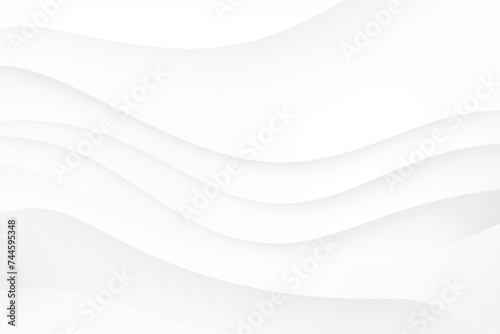 Abstract art: White wave on white background with shadow, Monochrome photography