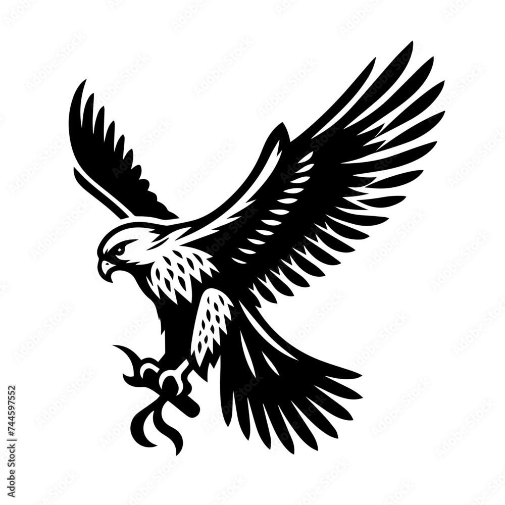 Obraz premium eagle in flight vector