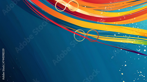 Flame Dance on Blue Canvas | Perfect for Modern Graphic Design & Presentations, Abstract 3D Background