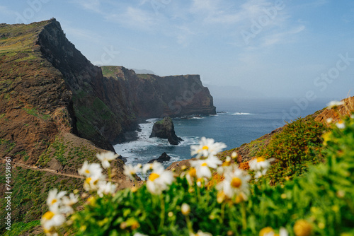 View of one of the best sights of Madeira Island. Cape Ponta de São Lourenço, Madeira Island, Portugal