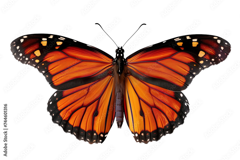 Naklejka premium Butterfly transparent background, PNG, Flying butterfly