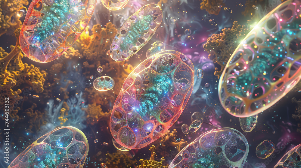 Microscopic Marvels: The Intricacies of Mitochondria. Generative AI Microscopic Marvels: The Intricacies of Mitochondria. Generative AI