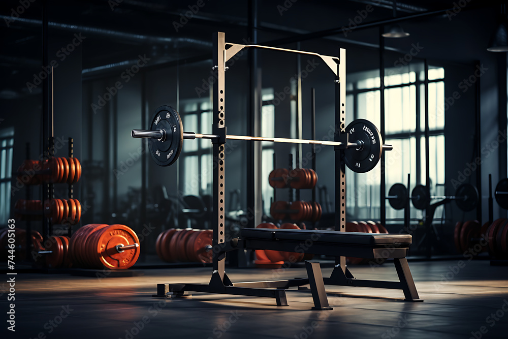 Gym and fitness interior Gym and fitness interior