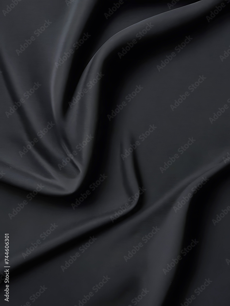 Obraz premium a black close up fabric texture background