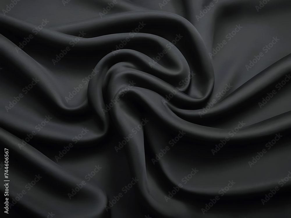 Fototapeta premium a black close up fabric texture background