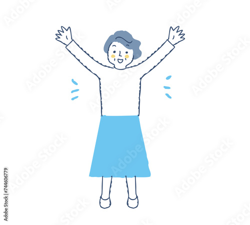 元気なシニア女性
