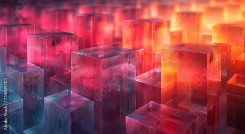 A flickering candle illuminates a vibrant display of artistic light, as a group of colorful cubes ignite the imagination