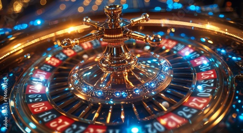 Spinning in anticipation, the roulette wheel carries its precious cargo, promising a journey of chance and excitement within the walls of the casino