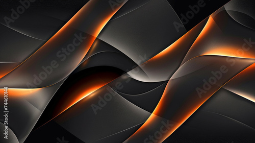 Black and Orange retro groovy background presentation design