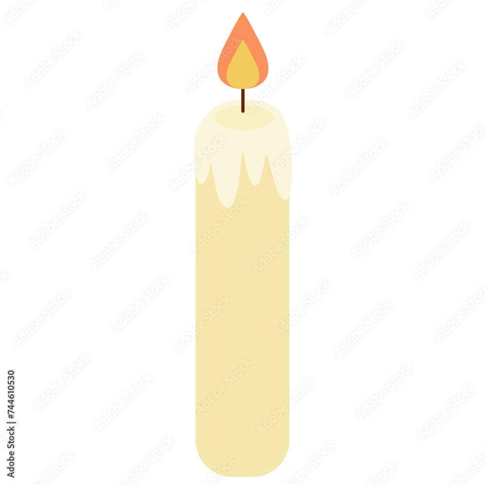 a burning candle. Candle light. Happy easter. Vector and illustration. Ready to use. Easy to customize. a burning candle. Candle light. Happy easter. Vector and illustration. Ready to use. Easy to customize.
