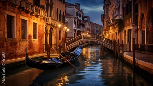 Grand Canal in Venice at night © I