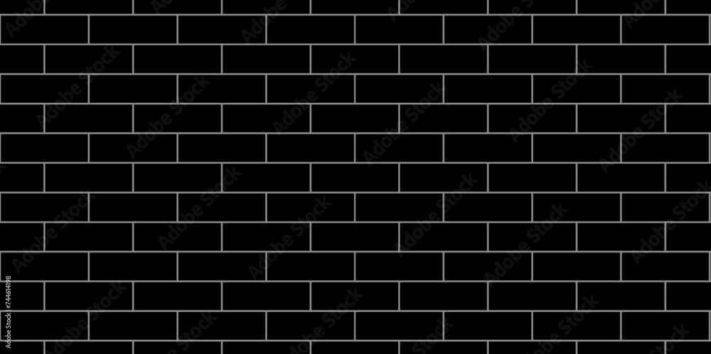 Black brick background texture. Black brick pattern and black background wall brick. Black brick background texture. Black brick pattern and black background wall brick.