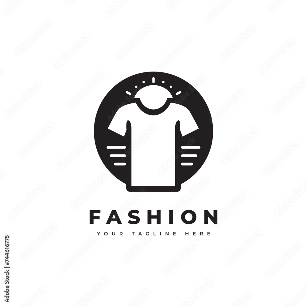 Fashion logo in simple minimalist style. For fashion trend logos, clothing or boutique logos.