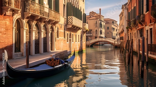 Venice, Italy. Panoramic view of the Grand Canal