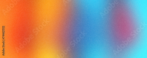 Orange blue abstract background. Color gradient. Empty space. Design. Template.