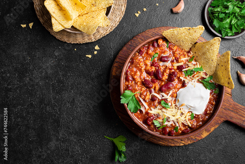 Chili con carne, Chilean beans