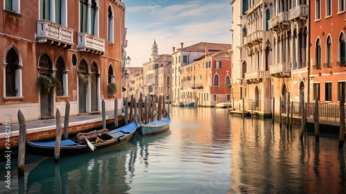 Grand Canal in Venice, Italy. Panoramic view of the city. © I