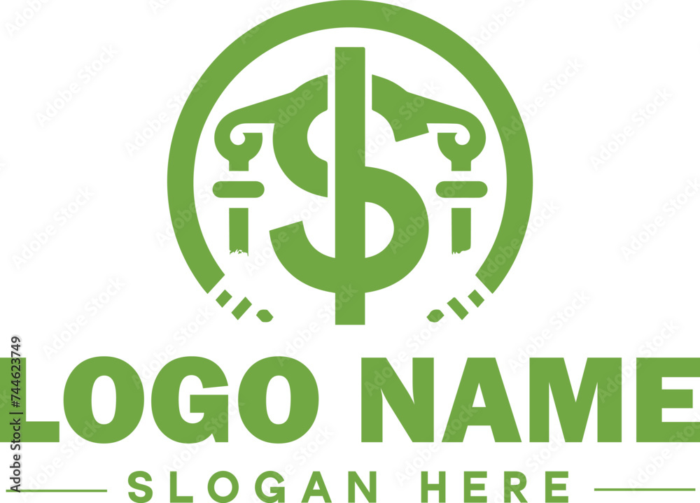 Obraz premium finance logo icon, business finance logo, finance design, trading and distribution logo, accounting & financial logo, Vector Icon, Finance Template design editable vector