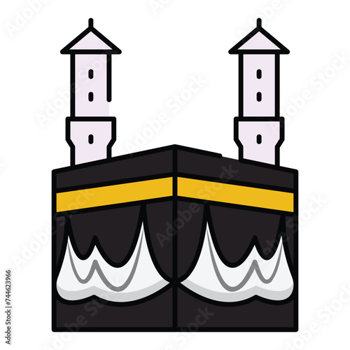  The sacred structure in Mecca towards which Muslims pray, symbolizing the unity of believers worldwide.