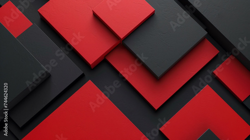 Red and Black abstract shape background presentation design. PowerPoint and Business background.