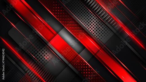 Red and Black with templates metal texture soft lines tech gradient abstract diagonal background