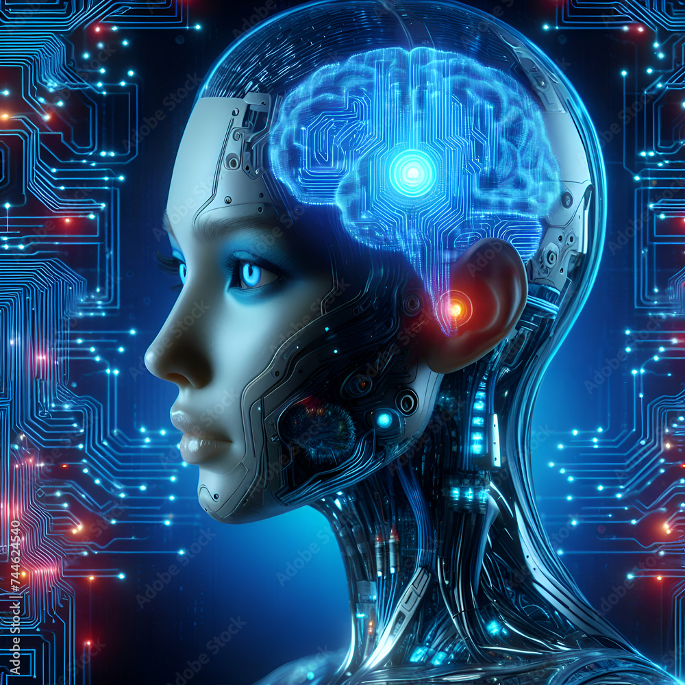 Cybernetic Odyssey Navigating Circuit Cyberspace in Neon Lights as the Futuristic Cyborg Cybernetic Odyssey Navigating Circuit Cyberspace in Neon Lights as the Futuristic Cyborg