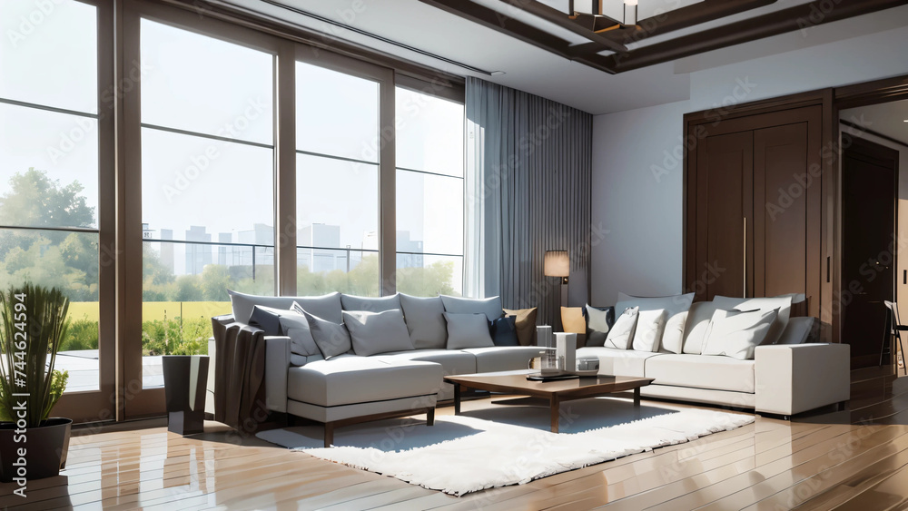 Fototapeta premium living room interior