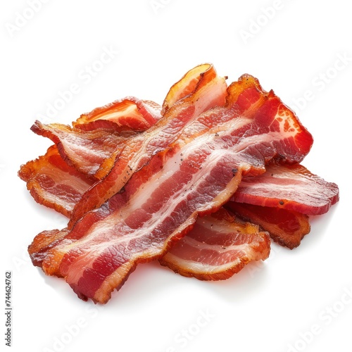 Bacon Isolated on white background