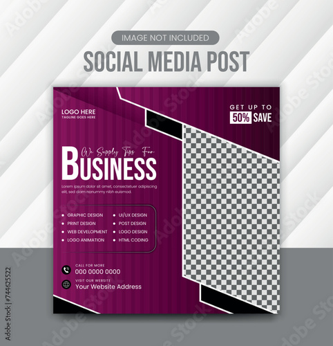 Unique Social media post and Corporate post design  (ID: 744625522)