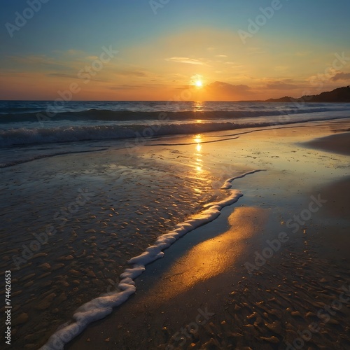 Wallpaper Mural Summer Beaches The golden hour casts a warm glow over Torontodigital.ca