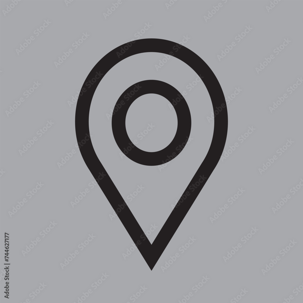 Location icon. Pin, Position, Map Pin icon vector isolated