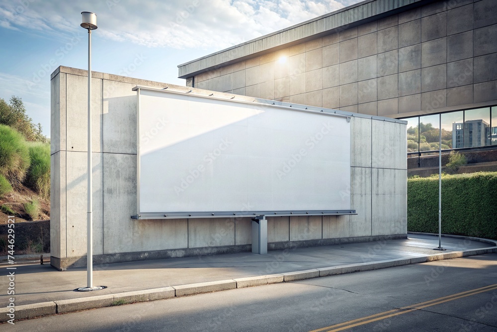 Obraz premium Billboard mockup. Poster banner mockup in the city.
