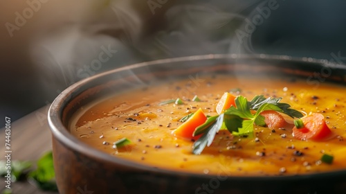 Savory Pumpkin Carrot Soup: A Warm Delight.